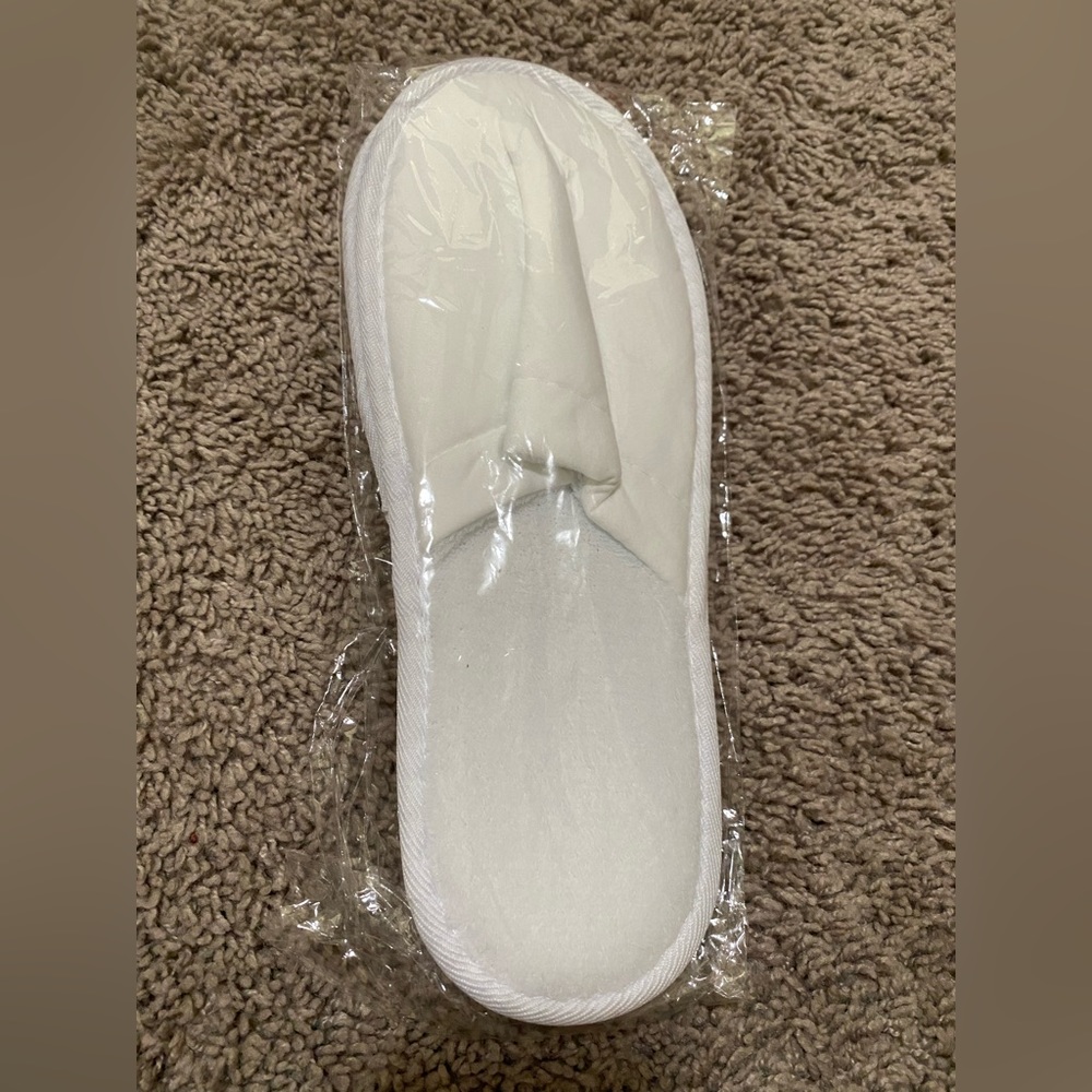 White Slippers Soft